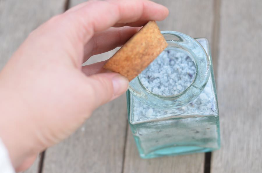 DIY sel de bain lavande